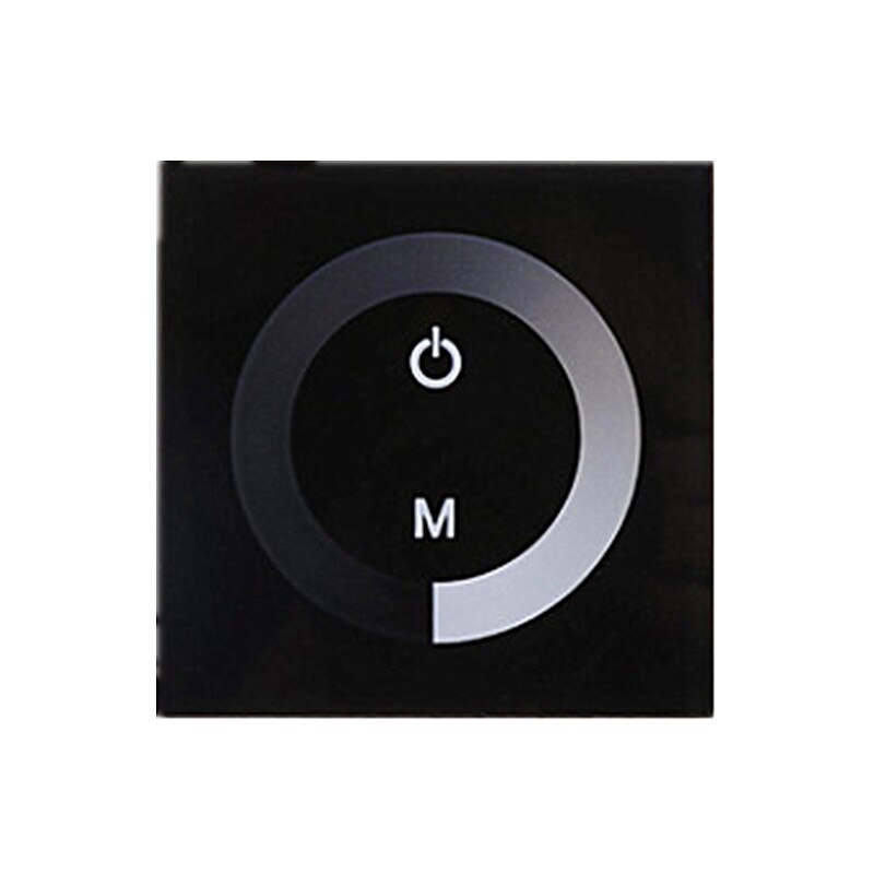LED TM06 pannello controller a parete in vetro touch monocromatico su dimmer