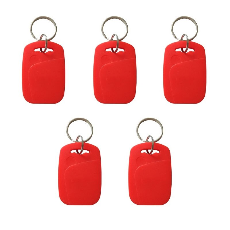5Stck RFID 13,56 Mhz IC UID Veränderbar Dual Chip Frequenz T5577 125 kHz Ich würde leere karte Beschreibbare Kopierer Schlüssel fob Zugang: 5Stck rot