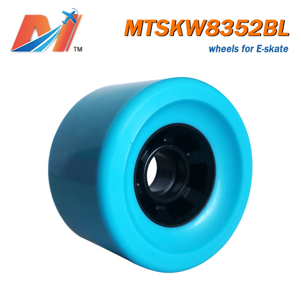Maytech electric skateboard conversion kit PU wheels in blue (1pc)