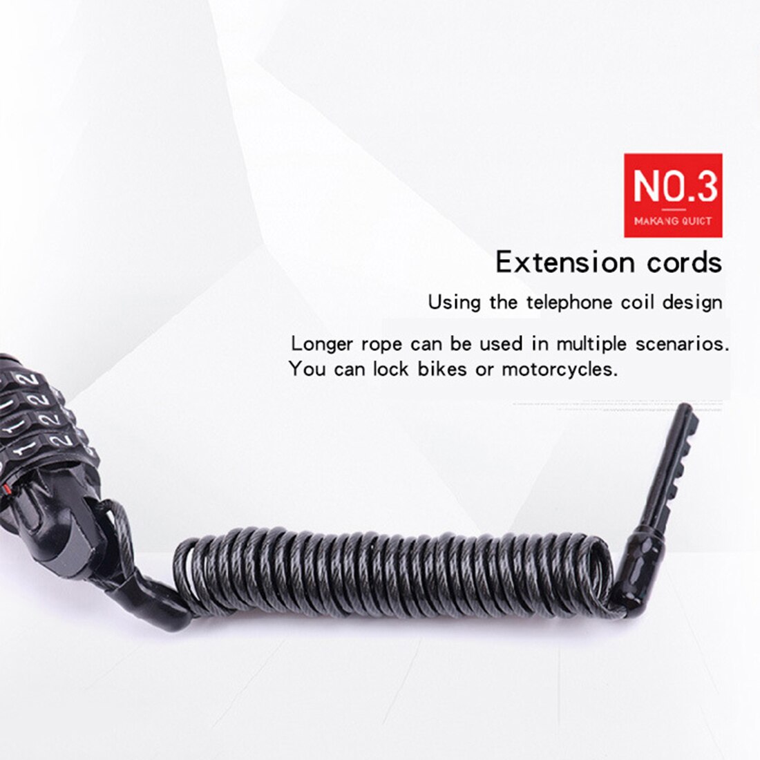 Bike Locks Cable Mini Cycling Combination Bicycle Locks Portable Anti-Theft 4-digit Travel Luggage Locks Helmet Locks