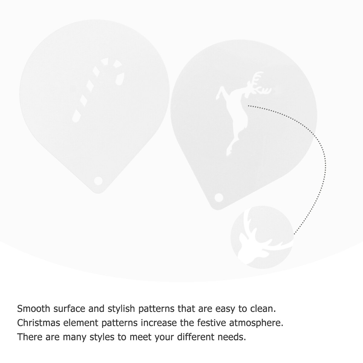 12Pcs Coffee Stencil Art Coffee Art Stencils Coffee Stencils Coffee Template Coffee Decorating Stencils for Cooking Baking