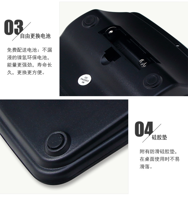 calculator solar dual power environmental ABS plastic 12 - bit display calculator black (solar power + AA battery)