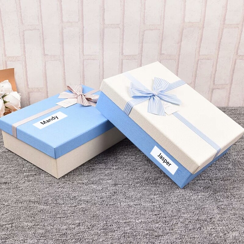 2 Pack SS18K Black on White 18mm Label Maker Tape Cartridge Label Cassette Refills For Epson LabelWorks Label Printers LW-300