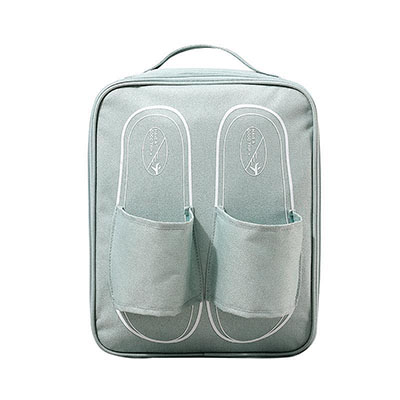 Portable Travel Shoe Bag Slippers Sorting Bag Wardrobe Organizers Multifunction Travel Accessories Shoe Organizer Storage Bag: Khaki