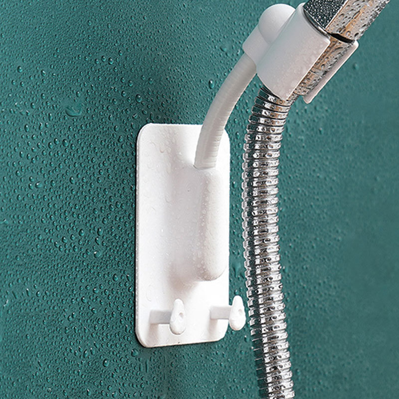 Hole free shower rack 360 ° rotatable angle adjustable shower rack with double hooks shower hooks bathroom suction rack shelves