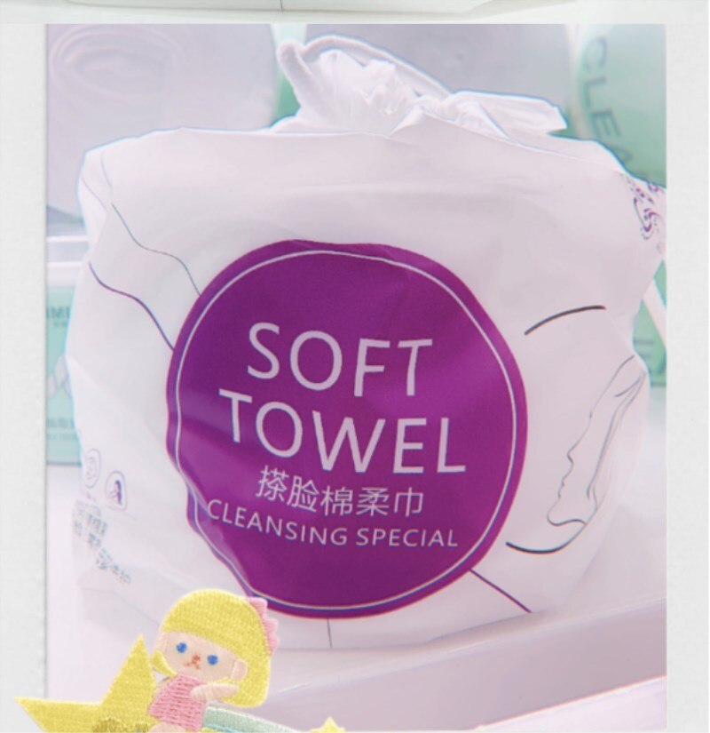 180G facial tissue paper soft and durable disposable face wash towel make-up wipes cotton pad