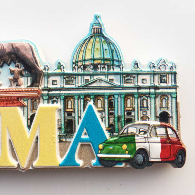 Italy Rome tourist souvenir landmarks magnetic stickers refrigerator