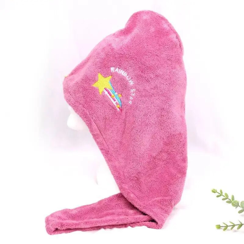 Schnell trocknendes Handtuch für Haare, Mikrofaser-Handtücher, Anti-Frizz-Handtücher für trockenes Haar, schnell trocknende Haartrocken-Handtücher für Mädchen, Strand-Duschhaube