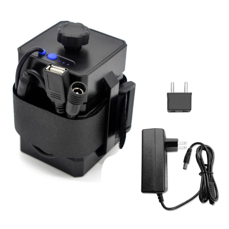 Trustfire  eb03 vedenpitävä 18650 akkuvirtapankki kotelo usb latauspuhelin  dc 8.4v akkukotelo laatikko led-pyörän valolle: Box 02 n adapteri