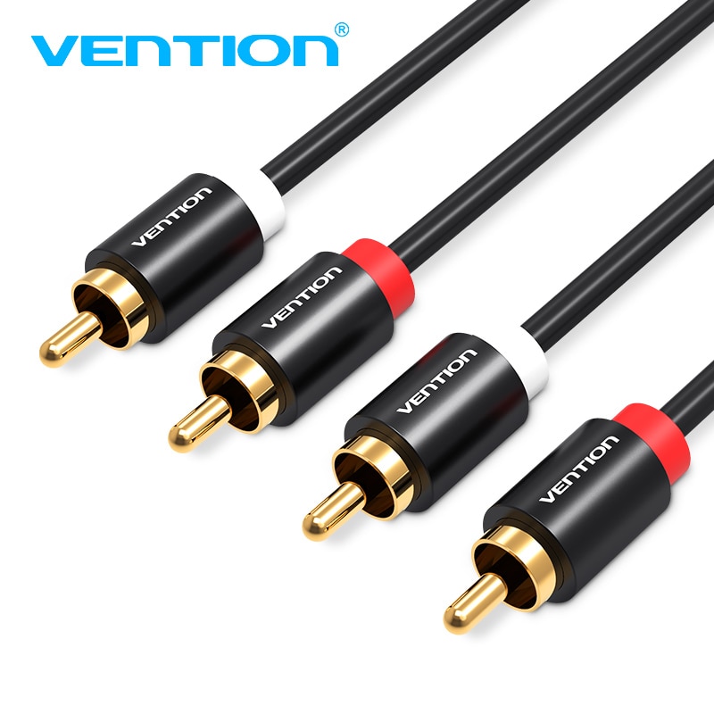 Ventie 2RCA Om 2RCA Audio Kabel Man Op Man 2RCA 1 M 2 M 3 M Kabel Voor Home Theater dvd Vcd Versterker Vergulde Audio Kabel