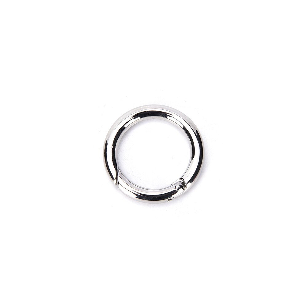 1 stk rund karabinkrok snap clip trigger fjær nøkkelring bucklespring o ring bag hook o ring for bags diy bag accessories: 1