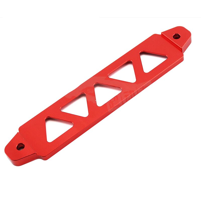 Svart, blå, röd, silver, lila 220mm/190mm bilbatteri fäste billet aluminium stag bar bilfäste batterihållare