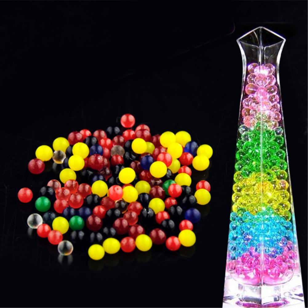 6000 stuks/partij kristal aarde water kralen hydrogel gel polymeer zaden stroming modder groei bal kralen orbiz groeiende bollen kinderen speelgoed bal