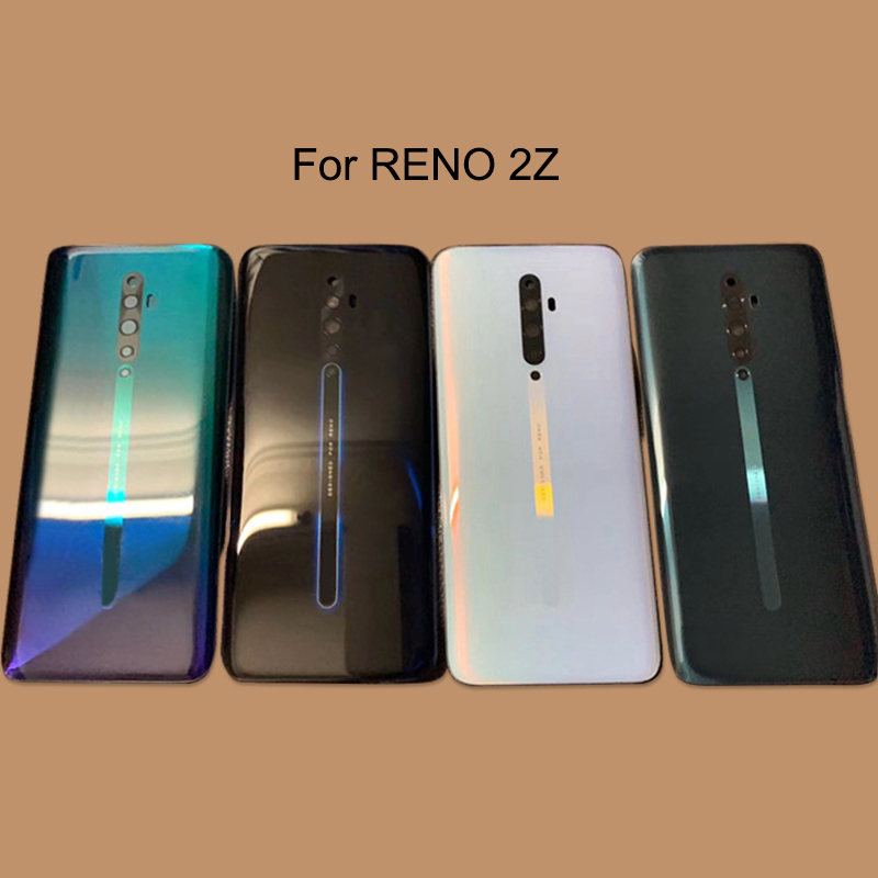 Reno2Z Zurück Glas Batterie Abdeckung Für OPPO RENO 2Z Gehäuse 3D Glas Fall Für Reno 2 Z Hinten Tür Zurück abdeckung