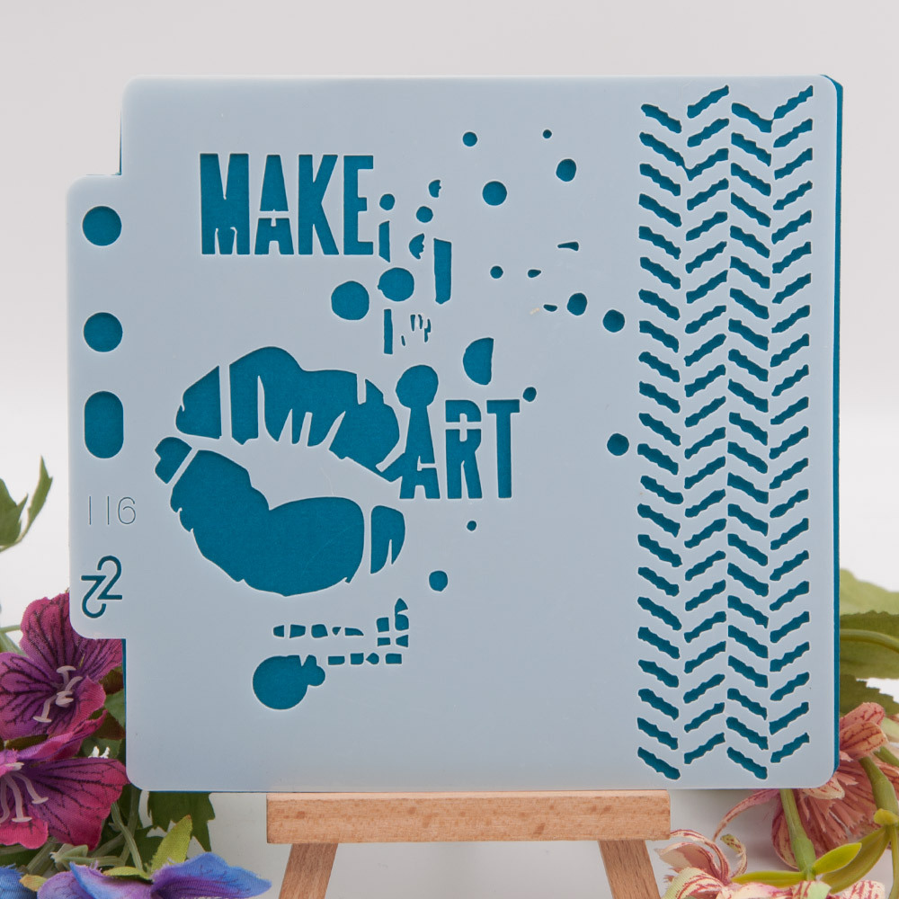 14.1cmx13cm Reusable Plastic Mandala Stencils Painting Templates for Painting DIY Art Projects S116