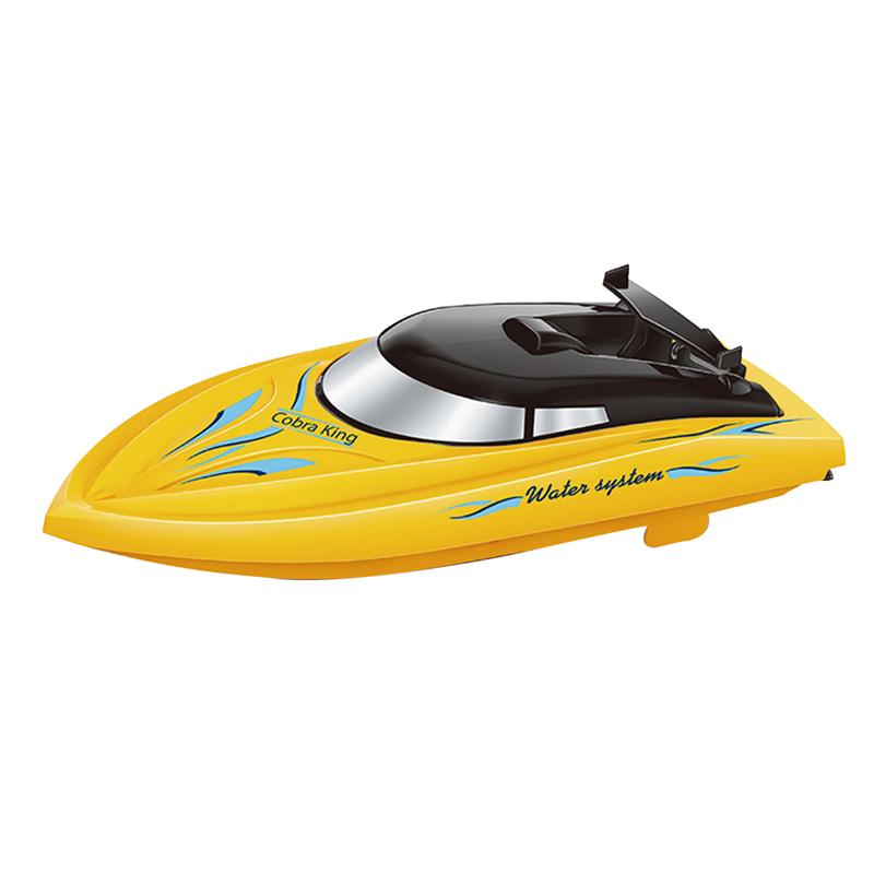 Remote Control Speed Boat Funny Water Toys High Speed Boat Adorable Water Model Toy For Kids Adults Multicolor Optional: Yellow