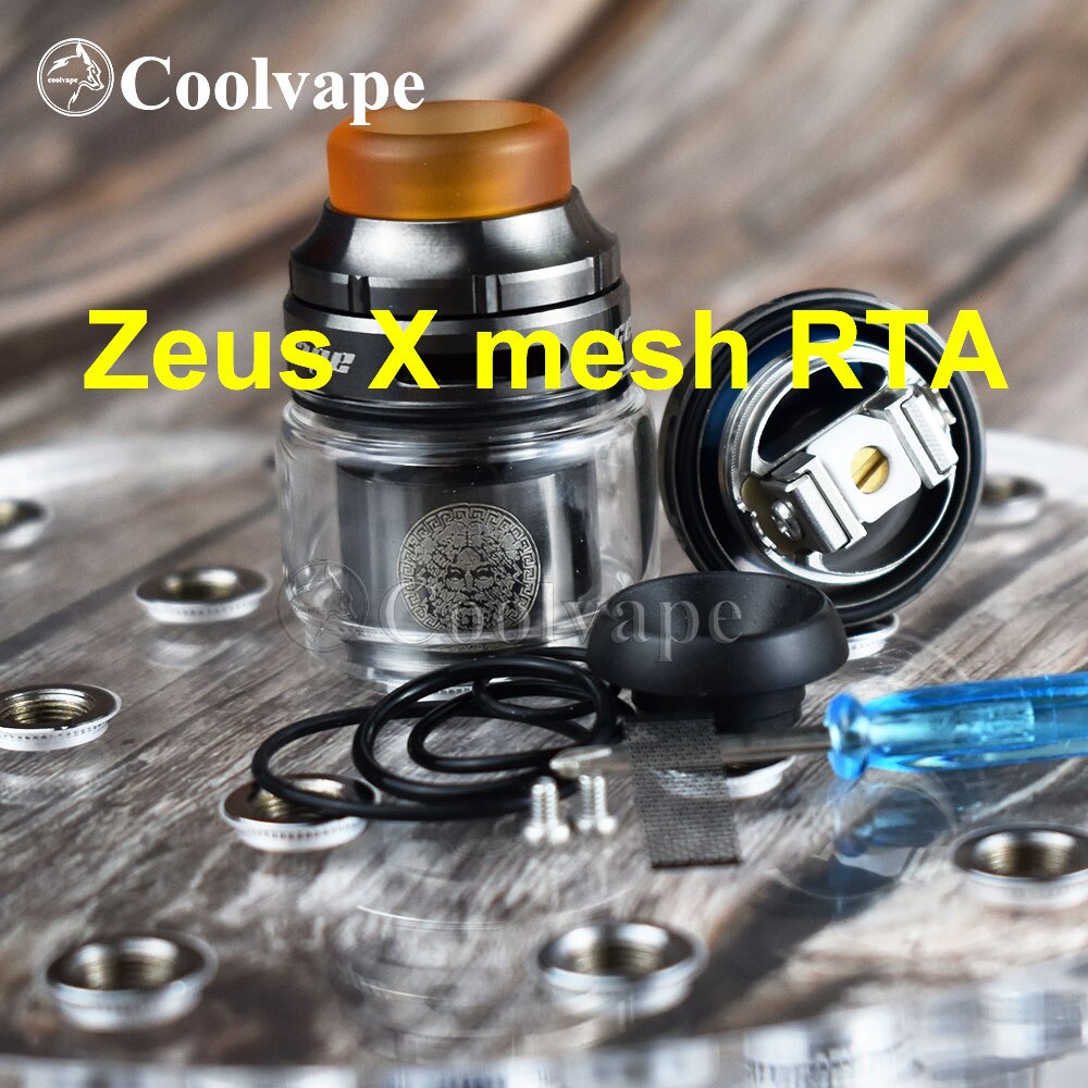 coolvape Zeus RTA Atomizer 3.5ml 4.5ml 510 thread vape tank with vaporizer rta rebuildable e cigatomizer vs Zeus X mesh RTA: N