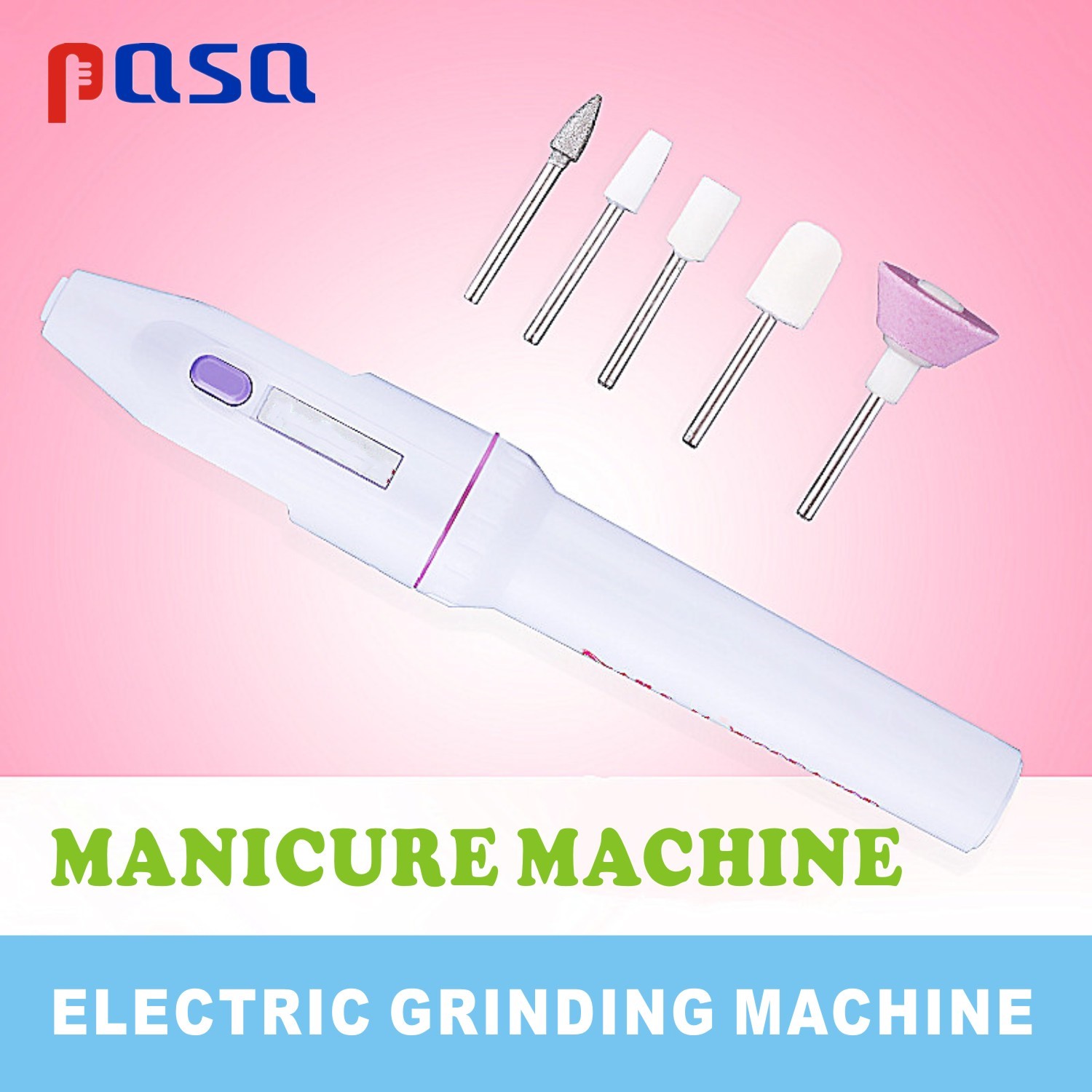 Máquina pulidora eléctrica para uñas, equipo de arte para callos, manicura y pedicura, herramienta pulidora para tallar y pulir, 5 brocas