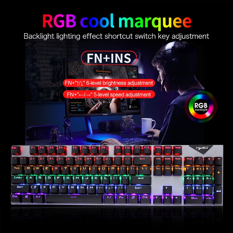 Ergonomic Keyboard and Mouse Set Kit for Computer Pc Gamer Colors