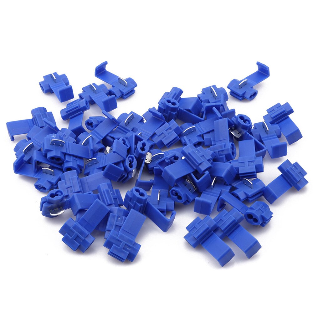 50pcs Ellenmar Scotch Lock Electrical Wire Cable Connectors Quick Splice Terminals Crimp Not Destructive Without Break Line