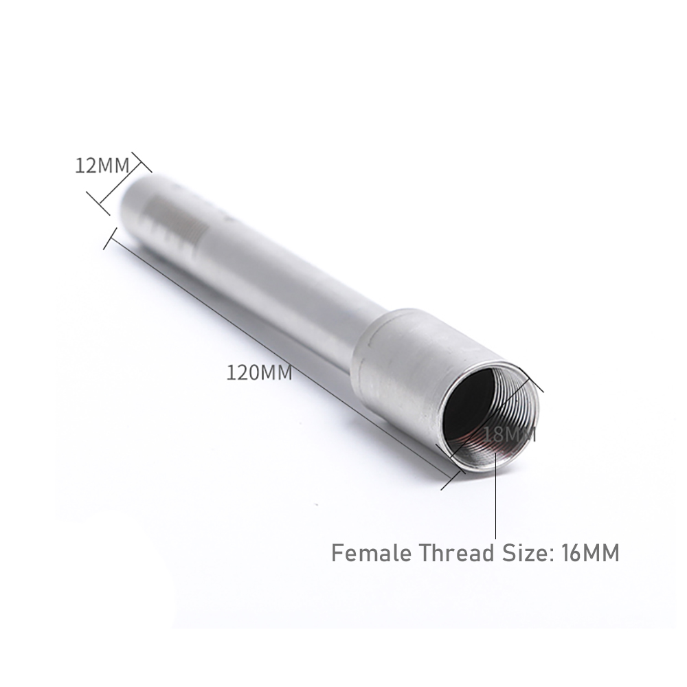 Accessoires voor laserlaspistoolkop van roestvrij staal Laserschaalbuis Laserlastoorts Mondstuk Verbindingsleiding: Bruin