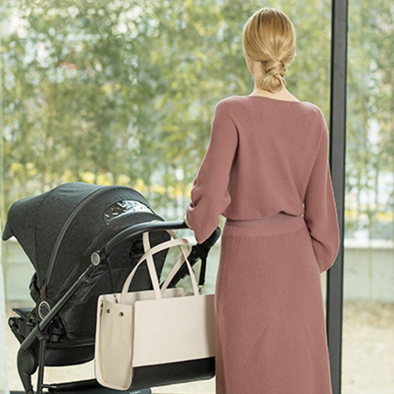 Bärbar säng skötväska avtagbar och tvättbar nyfödd säng ut bärbar mammas väska