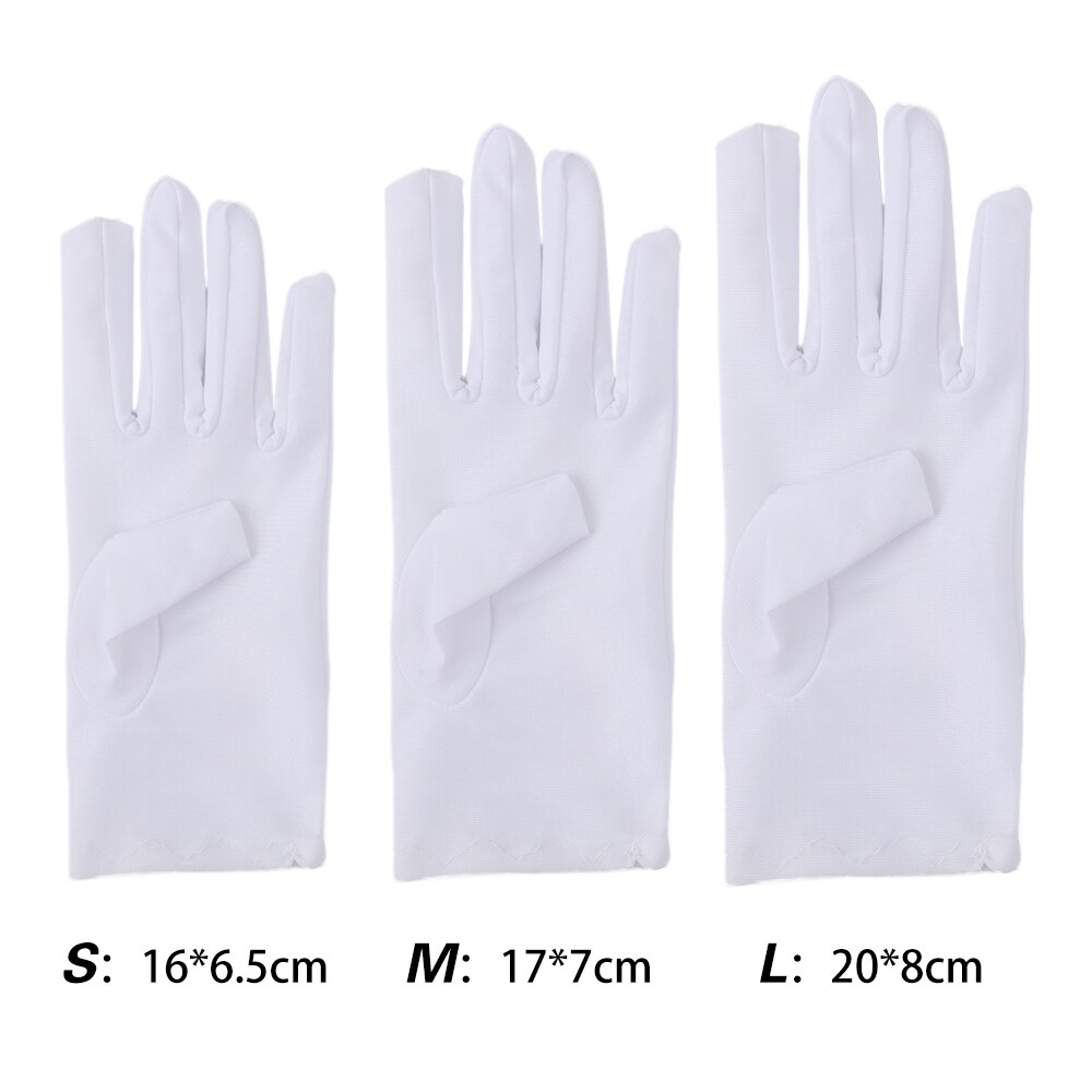 1 paire de gants blancs pour enfants, nouvelle , pour garçons et filles, robe de danse blanche, gants d'étiquette, gants élastiques en Spandex pour spectacle sur scène