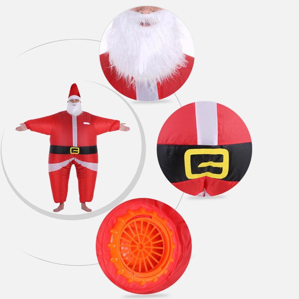 Santa Claus inflatable suit Halloween Christmas Inflatable Santa Claus Mascot Costume