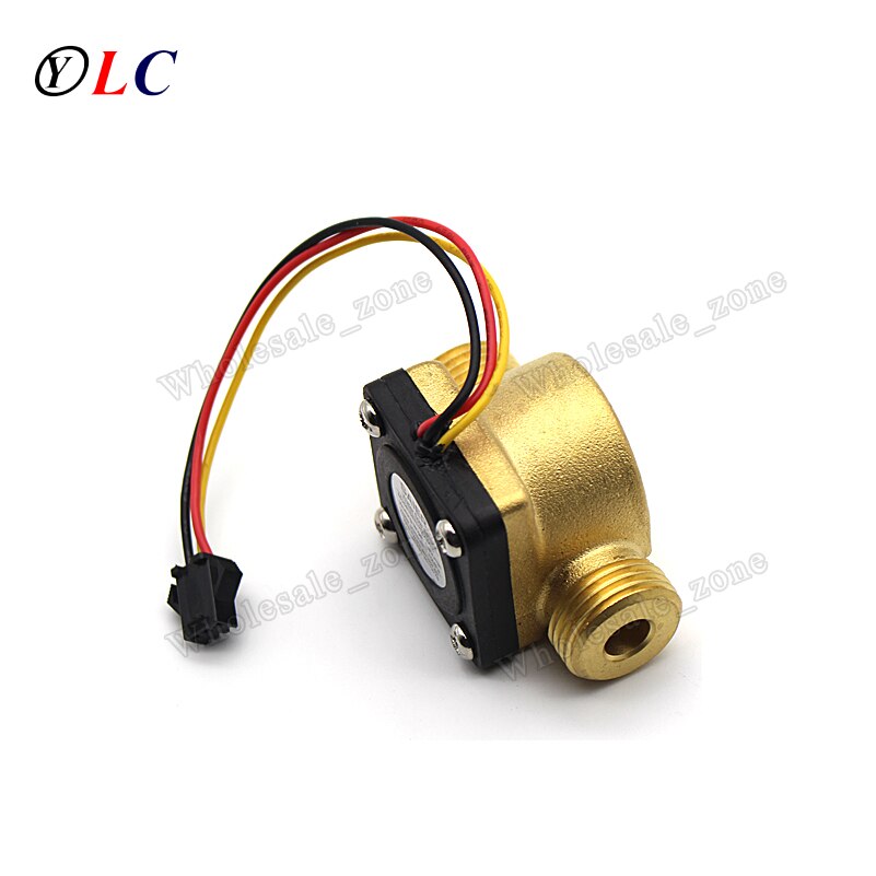 1/2" Water Controller Impeller Flowmeter Water Flow Sensor Water Flow Meter Copper Flow Sensor 1-60L/min