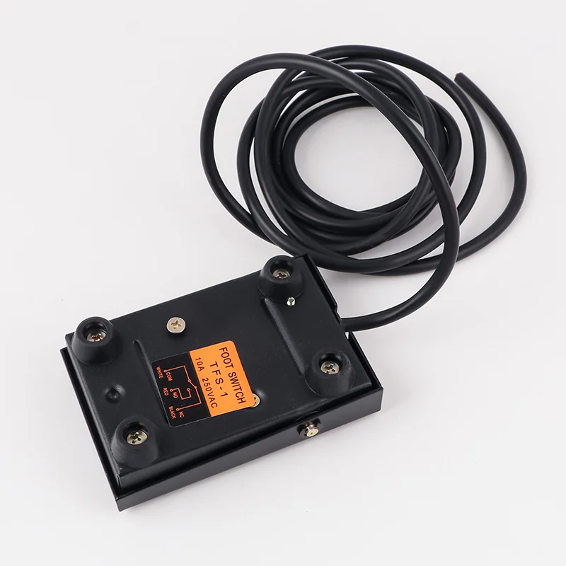 Tfs -1 fußschalter mit pedalsteuerung, fs -1 selbstresetendes eisengehäbenutzen, 16cm 2m adrig