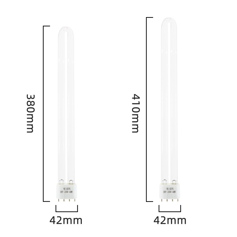 AC220V Hohe Ozon UVC Sterilisieren Lampe Rohre 38W Uv Keimtötende Lampen 2G11 UV Desinfektion Ersatz Licht Rohr 253,7 nm