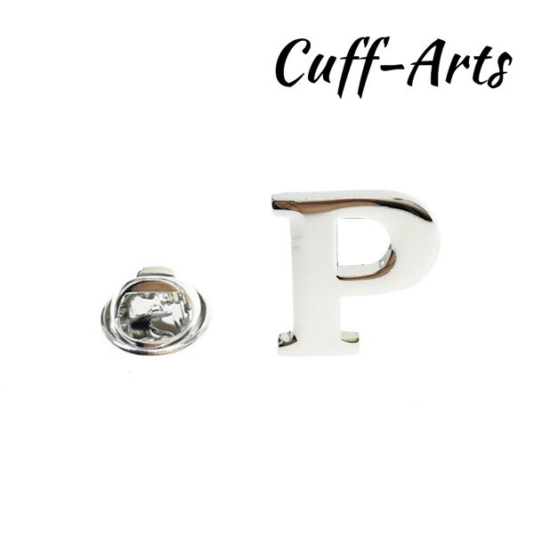 Cuffarts Broches Revers Pin Brief A-S Alfabet Badges Mannen Sieraden Trendy Vintage Revers Pin Broches Voor Mannen: P