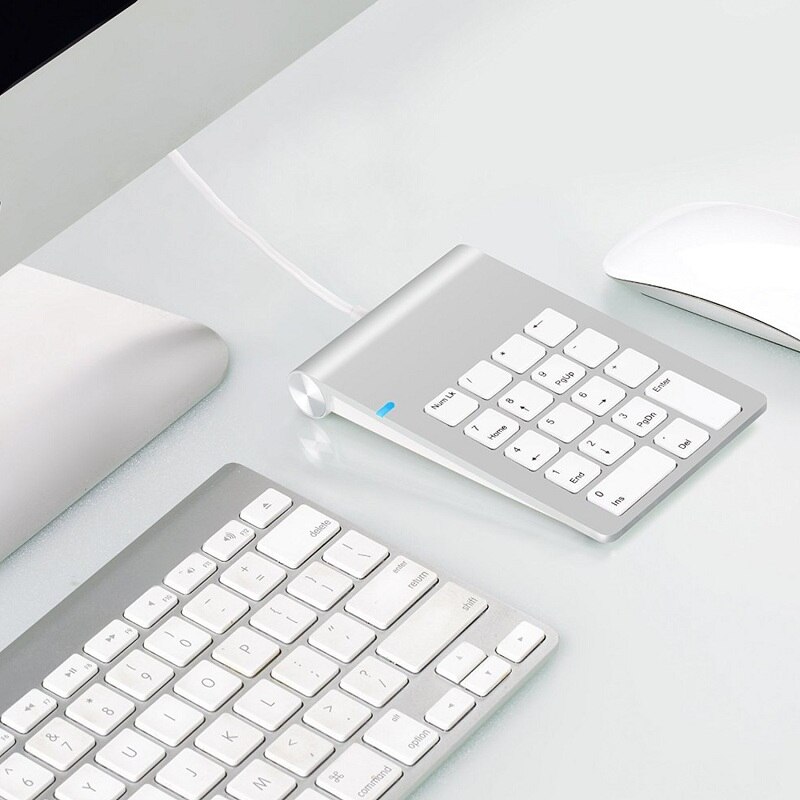 Bærbart usb numerisk tastatur ultratynt usb-tastatur minitastatur til imac/macbook luft/pro bærbar pc bærbar pc bærbar stasjonær