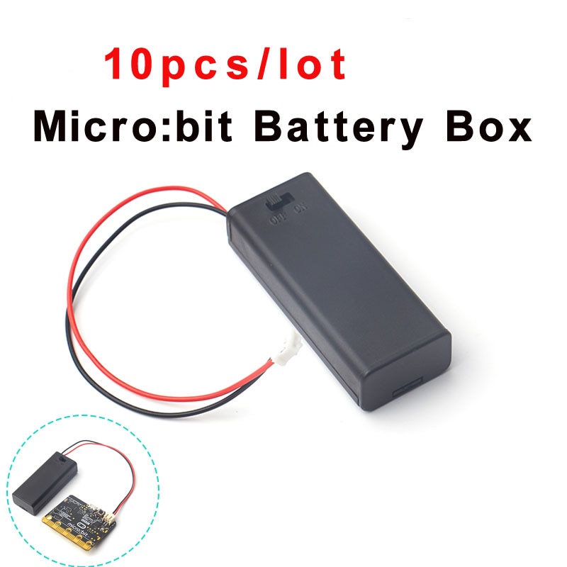 10pcs For micro:bit Battery Holder Case Cover Shell for 2pcs AAA Batteries 3V PH2.0 for Microbit Development Board Kids FZ3226