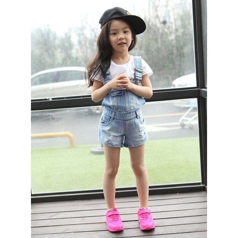 ropa de verano para niños, monos para niñas, vaquero liso para niñas, pantalones vaqueros para Niñas Grandes, pantalones cortos informales para niños, monos