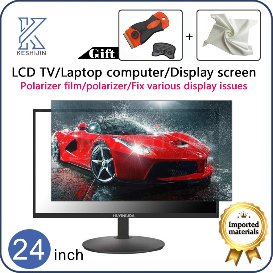 Polariseur TV Film polarisant 24 pouces 45/0/90 degrés LCD LED réparation Tv remplacement Film original