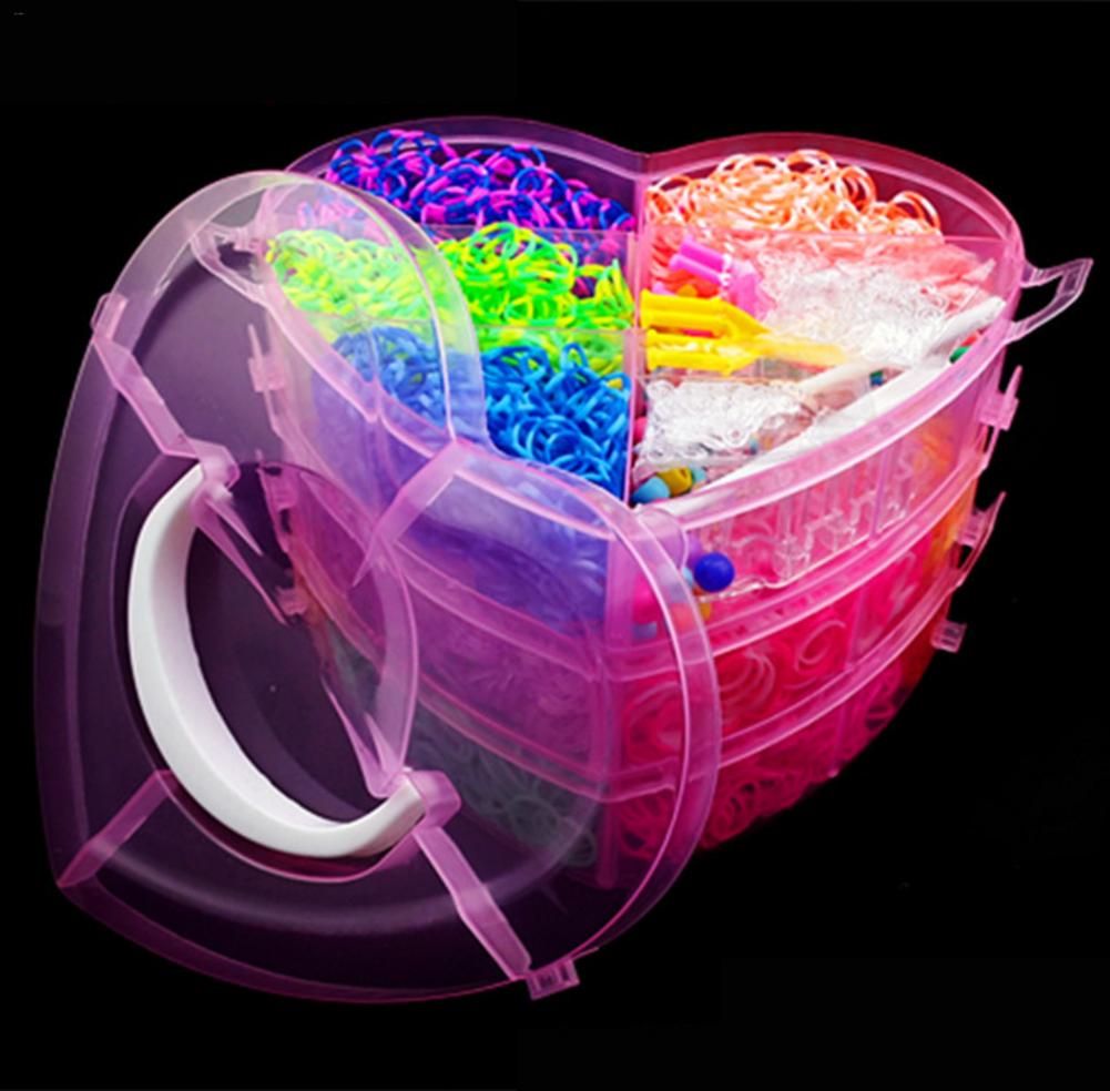 Diy Speelgoed Rubber Loom Bands Box Set Kid Armband Siliconen Elastiekjes Elastische Weave Loom Bands Kinderen Arts Ambachten Speelgoed
