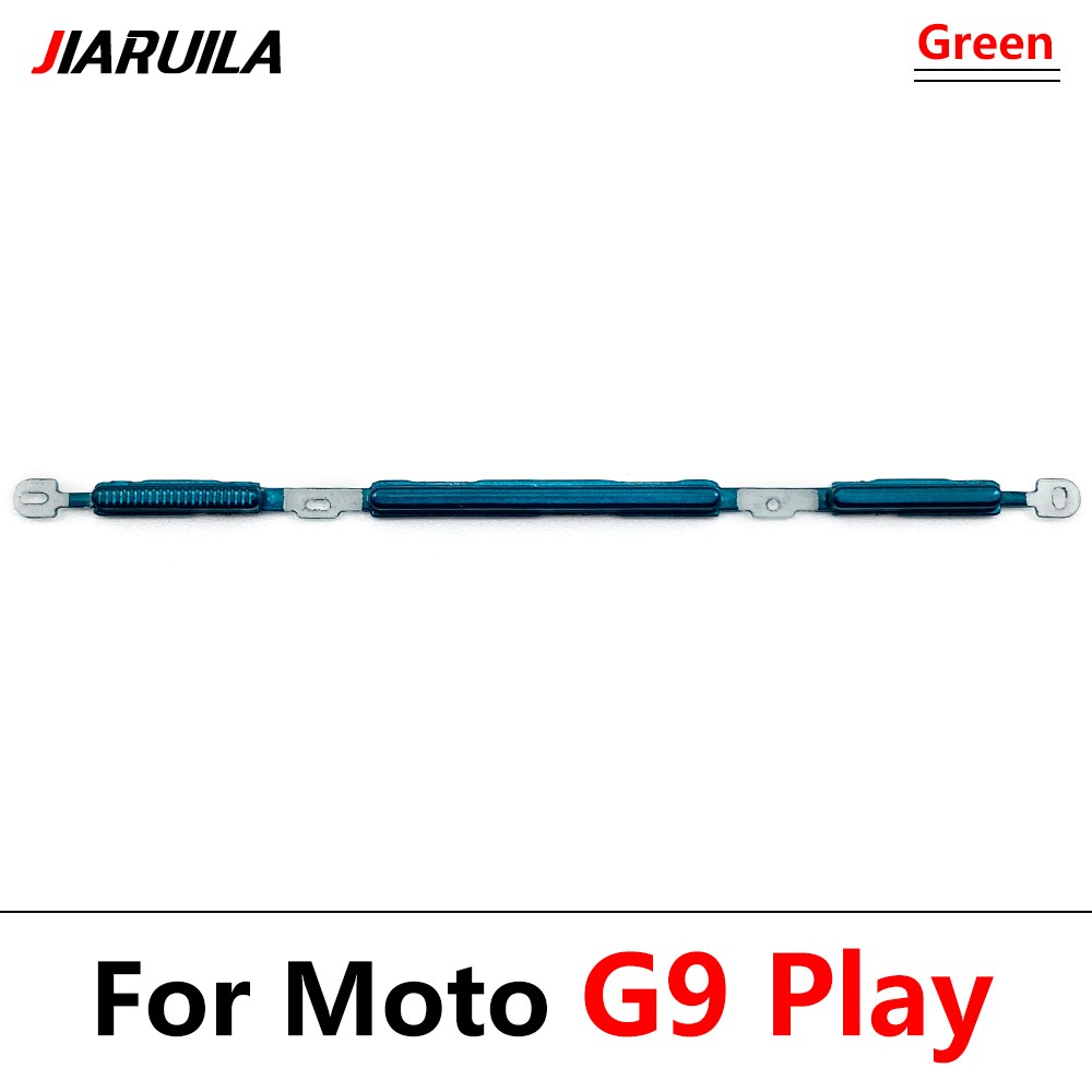 10Pcs/Lot, For Moto G9 G7 Power G8 Plus Play / G8 Power Lite Power Button ON OFF Volume Up Down Side Button Key: G6 Plus Black