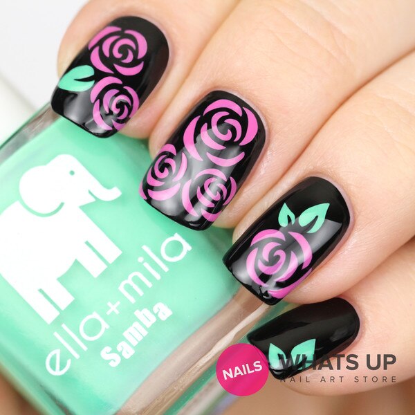 6/12/24 Uds plantillas para manicura pegatinas estampadas uso múltiple vinilos uñas puntas manicura pegatinas reutilizables Kit de juego de guía