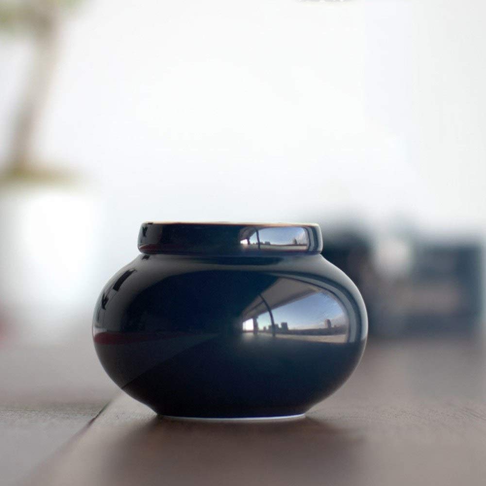 Urna funeraria de cerámica para adultos, urna de cremación artesanal A prueba de humedad para una pequeña cantidad de cenizas humanas, cuatro colores