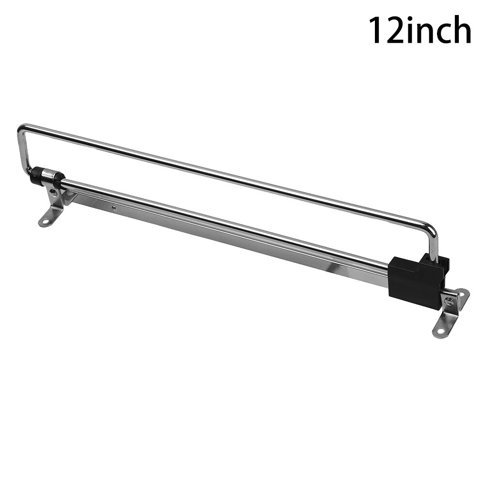 1Pc Garderobe Verstelbare Opknoping Staaf Kast Staaf Telescopische Kleding Rail Pull Out Organizer Intrekbare Kast Schuifdeuren Rekken: 12inch