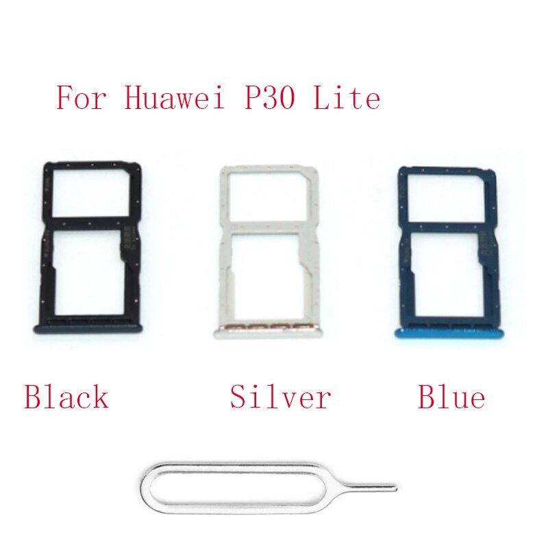 2/Pcs Sim Card Holder Slot Tray Voor Huawei P30 Lite Vervanging Adapters Sim Card Slot Sd-kaart Lade houder Voor Huawei Nova 4e