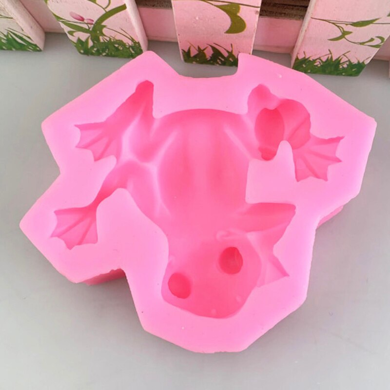3d groda fondant djur silikonform för ljus socker hantverk choklad tårta kök bakning dekoration form diy lera harts konst