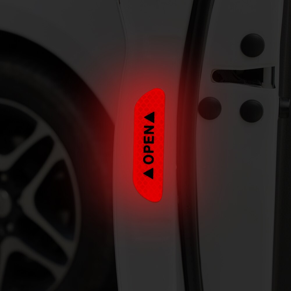 Pegatinas de puerta de coche, de advertencia de seguridad, pegatina reflectante abierta para MG ZS MGZS Hecto 350 MG6 GT MGGT GS MGGS JAC Refine S3 S2 S5