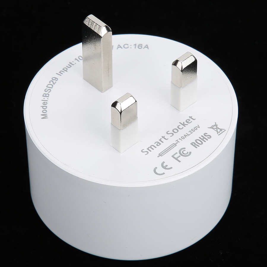 Smart socket intelligent mini wifi-stik oulet med stemme-fjernbetjening app-kontrol uk-stik 100-240v