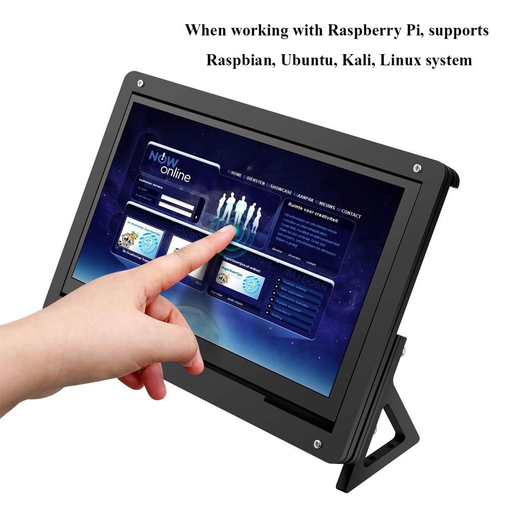 Raspberry Pi 7 zoll Touch Screen 1024*600 TFT HDMI Display LCD Acryl Halterung für Raspberry Pi 4 3 modell B 4B 3B 3 B + Plus