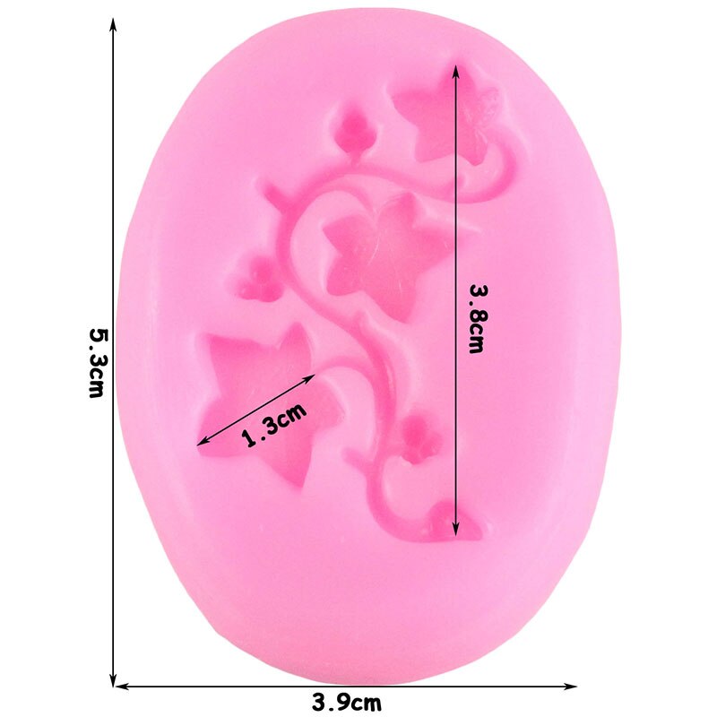 3D Ivy Wijnstok Relief Silicone Mold Sugarcraft Cake Decorating Tool Fondant Chocolade Snoep Mallen Cake Bakvorm Zeep Mal Van Klei