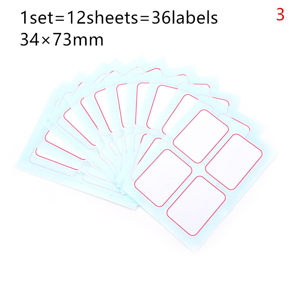 Self Adhesive Label Blank Note Label Bar Sticky White Writable Name Stickers Office School Stationery Supplies