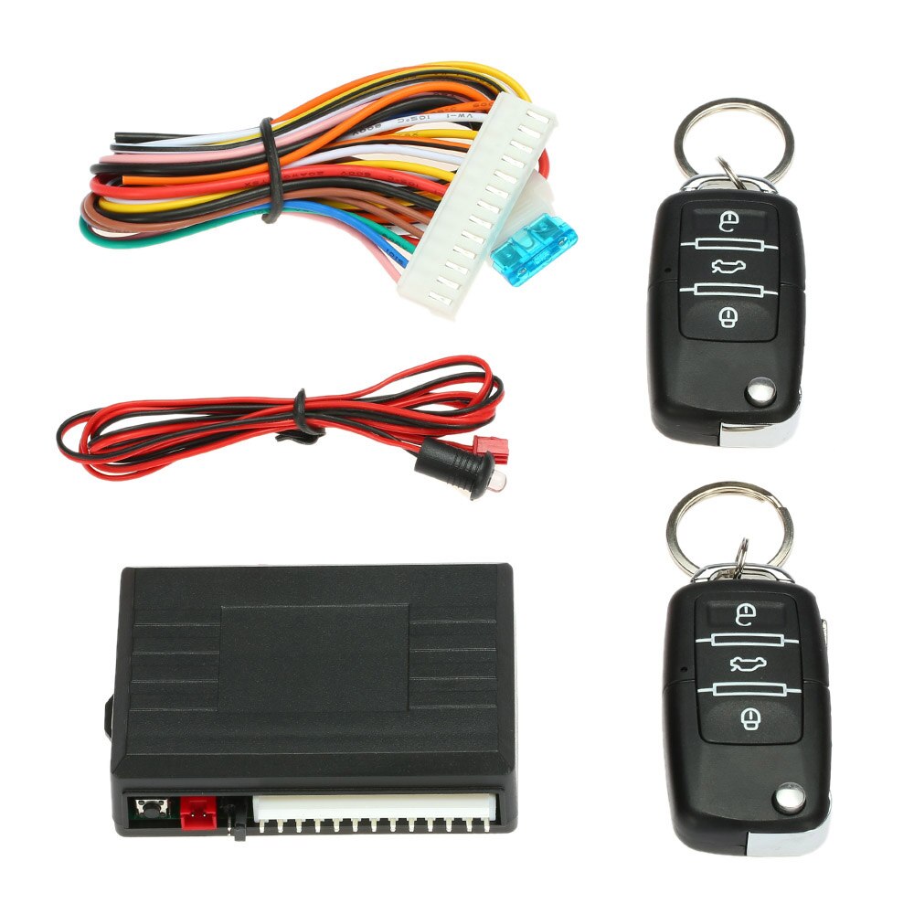 Car Auto Keyless Entry Door Lock Locking System Remote Central Control Locking with LED Indicate Light for VW Volkswagen POLO