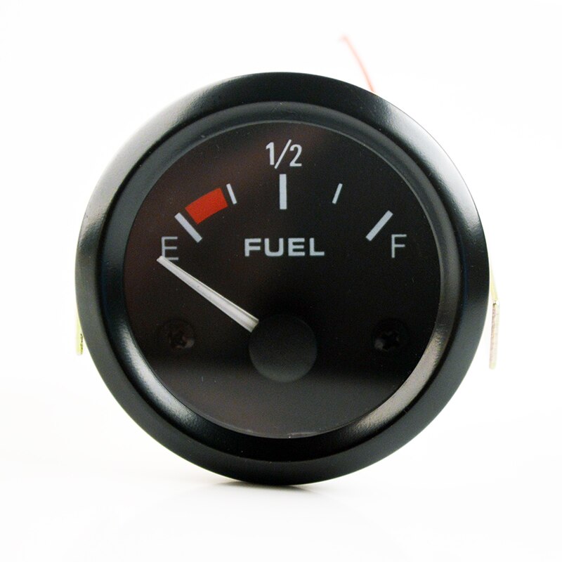 Car Gauge 2&quot; 52mm FUEL Gauge with Fuel Sensor Car Meter White LED Digital Display Automotive Gauges Black Shell for 12V Vehicle